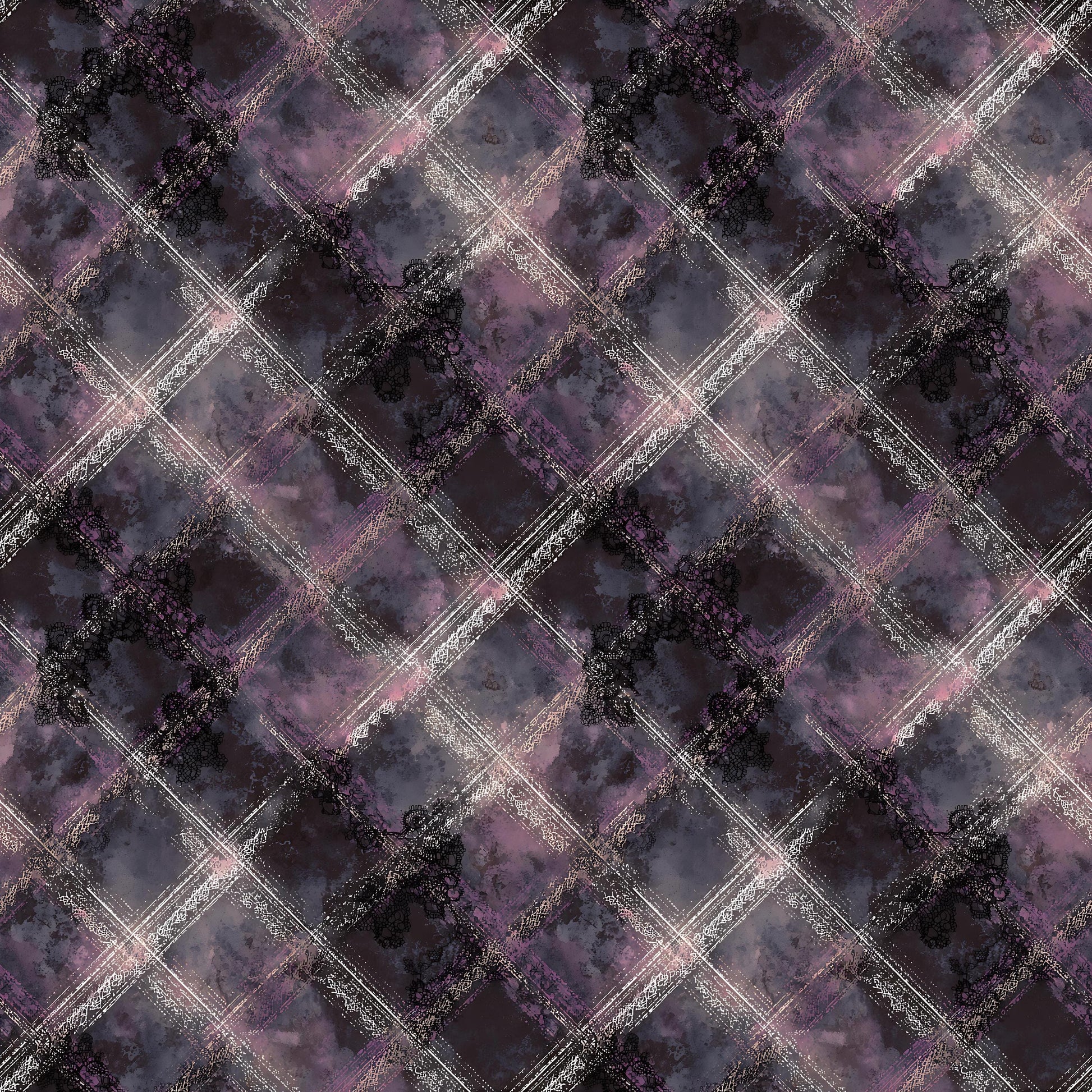 Victorian Goth Plaid Fabric - Shop now at American Fabric Prints