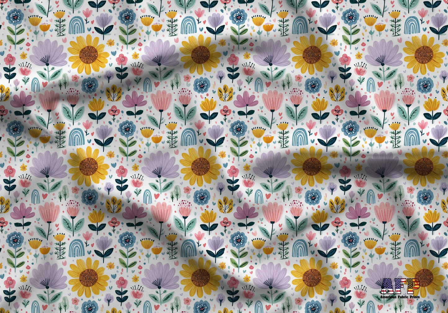 Boho Floral  2 Fabric - Shop now at American Fabric Prints