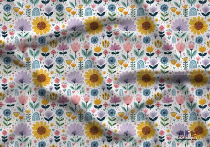 Boho Floral  2 Fabric - Shop now at American Fabric Prints