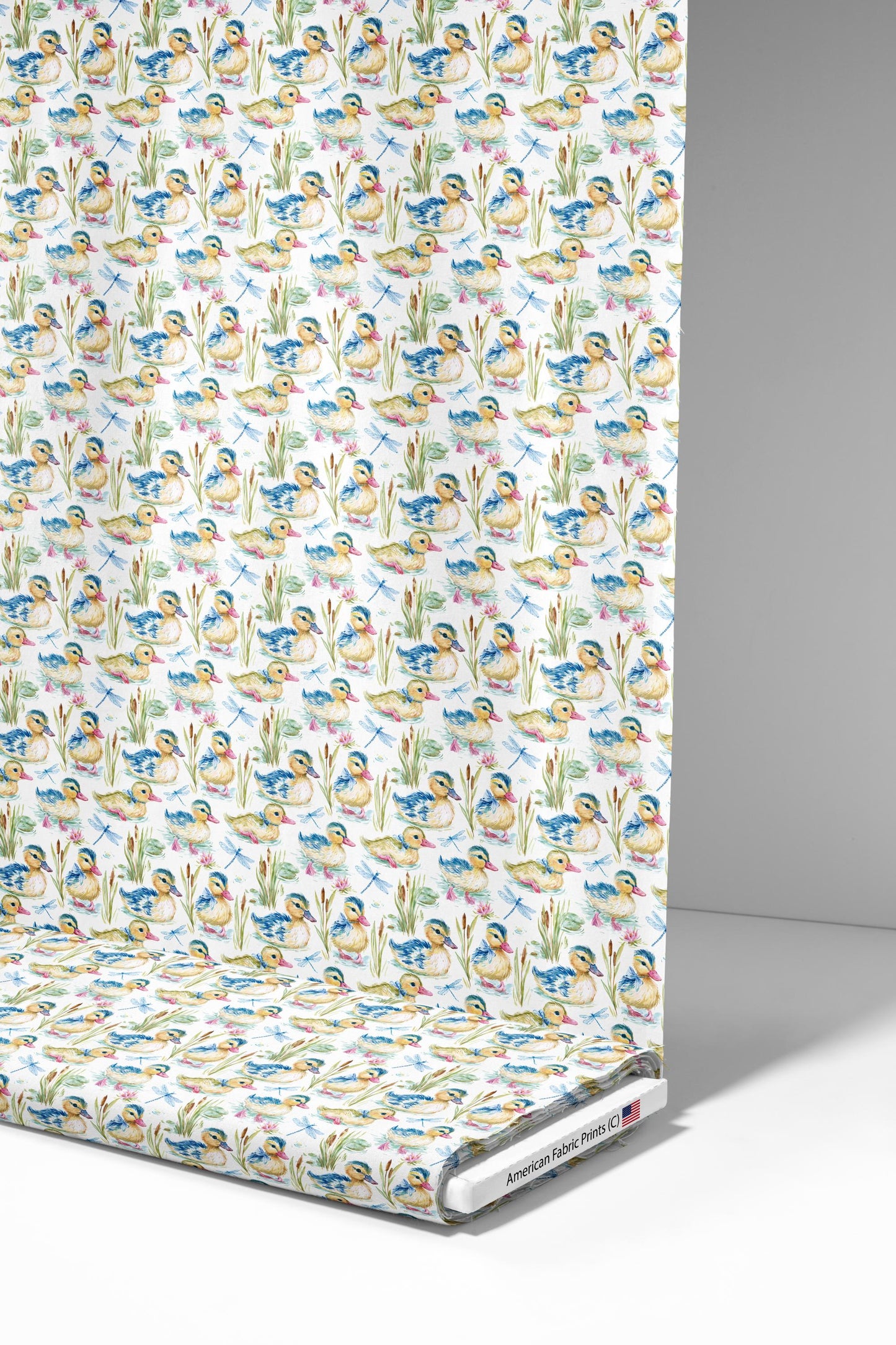 Preppy Ducklings Fabric - Shop now at American Fabric Prints
