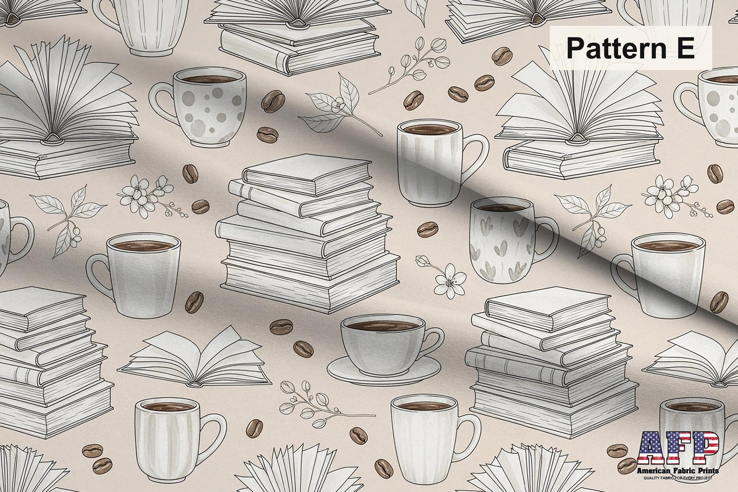 Coffee + Books Fabric Bundle Set - Shop now at American Fabric Prints