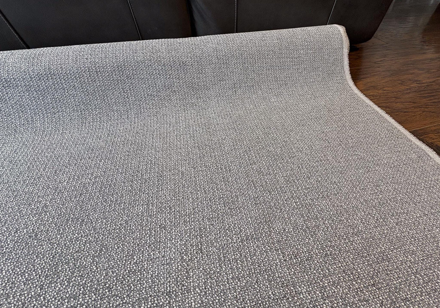 Premium light gray and white chenille dobby upholstery fabric. Shop now at American Fabric Prints.