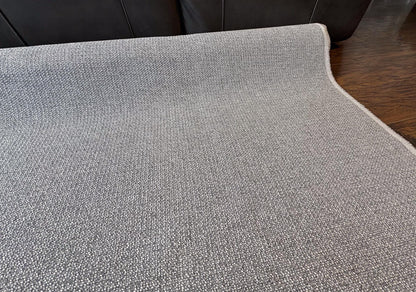 Premium light gray and white chenille dobby upholstery fabric. Shop now at American Fabric Prints.