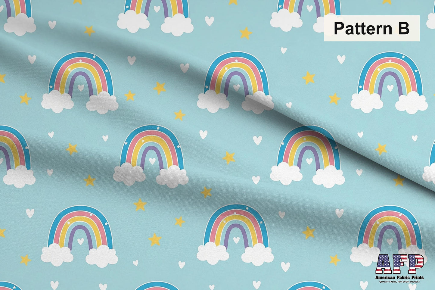Blue Rainbows Fabric Bundle Set - Shop now at American Fabric Prints