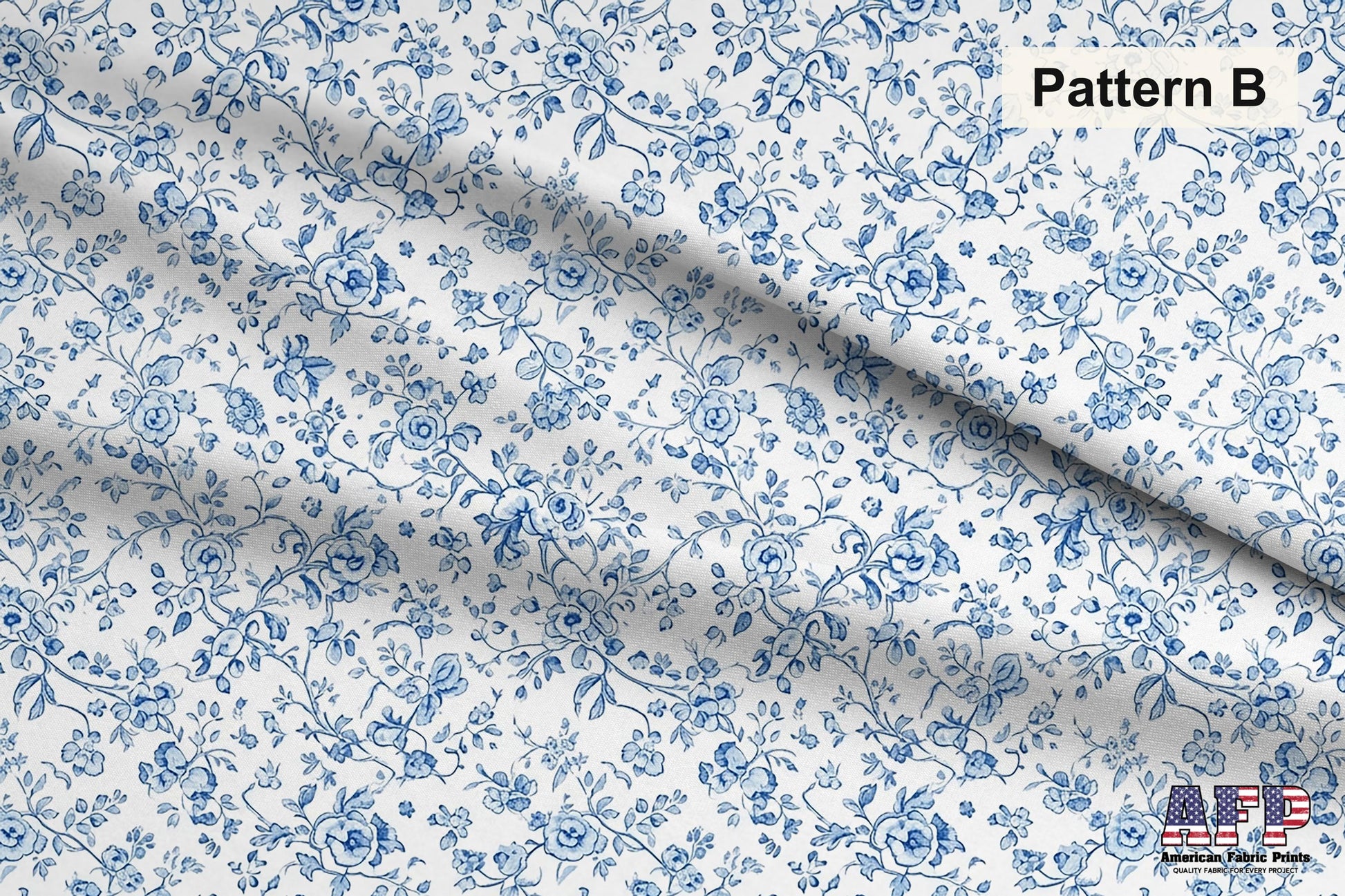 Blue Chinoiserie Toile De Jouy Fabric Bundle Set - Shop now at American Fabric Prints