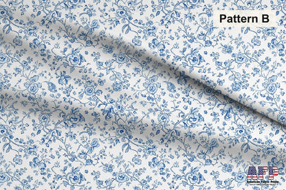 Blue Chinoiserie Toile De Jouy Fabric Bundle Set - Shop now at American Fabric Prints