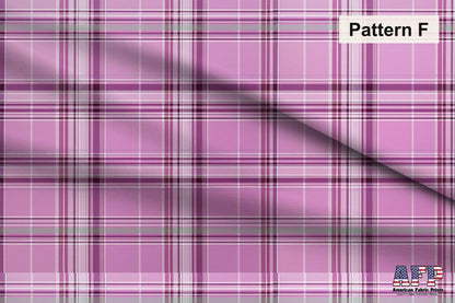 Pink Plaid 1 Fabric Bundle Set - Shop now at American Fabric Prints