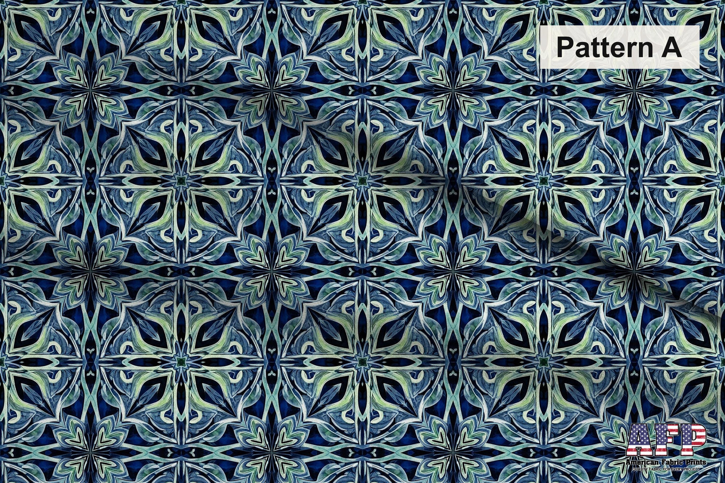 Patterned Arabesque Tiles 2 Fabric Bundle Set - Shop now at American Fabric Prints