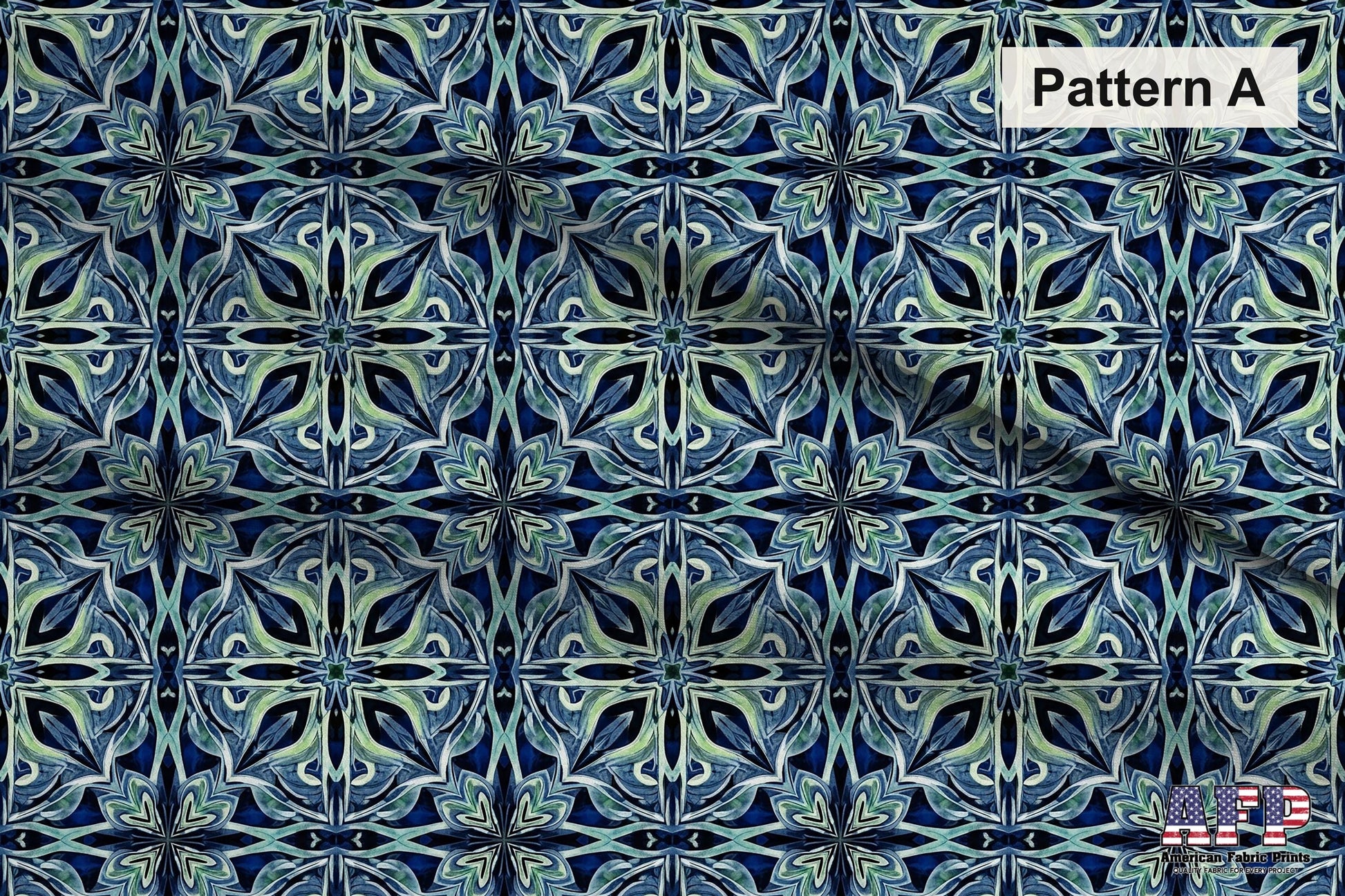 Patterned Arabesque Tiles 2 Fabric Bundle Set - Shop now at American Fabric Prints