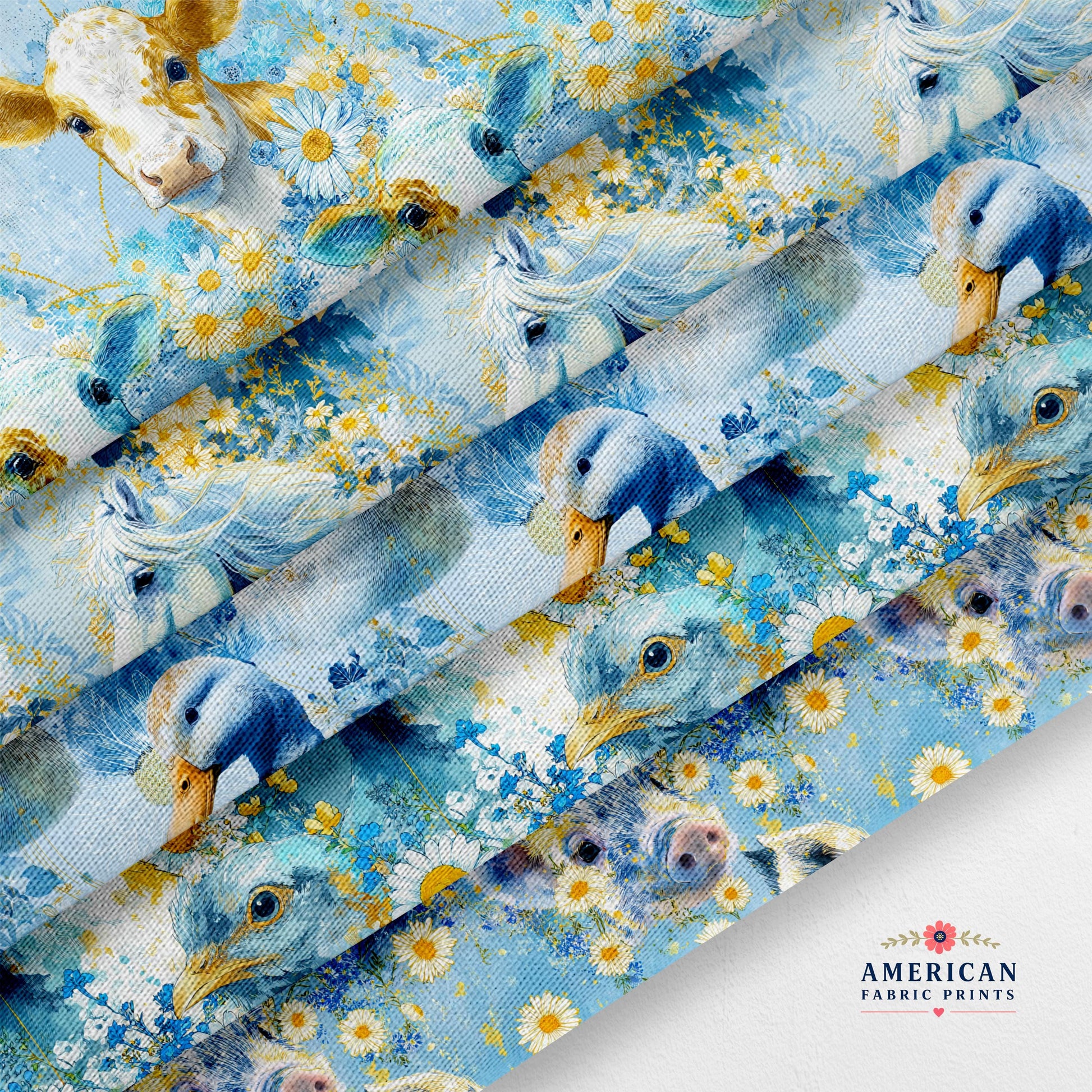 Daisy Farm Animals Fabric Bundle Set - Shop now at American Fabric Prints