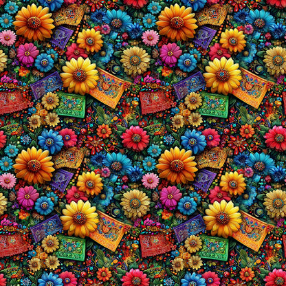 Fiesta Flowers Fabric - Shop now at American Fabric Prints