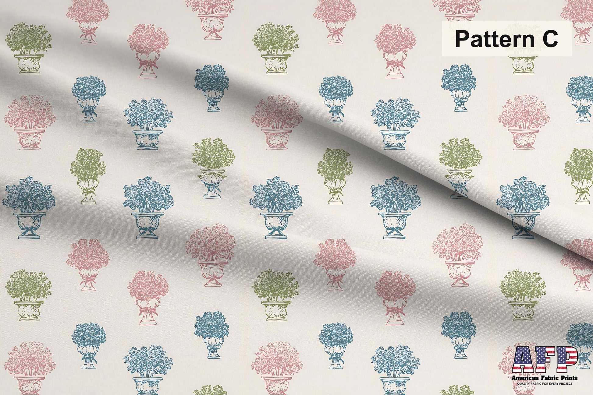 Grandmillenial Pink+Blue Fabric Bundle Set - Shop now at American Fabric Prints
