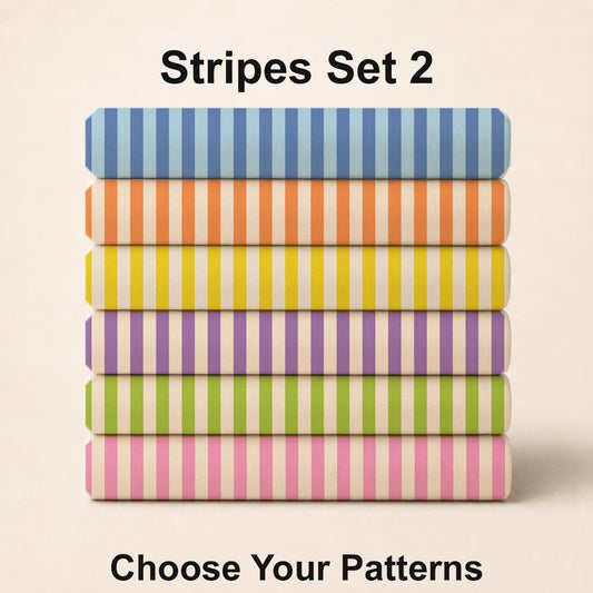 Stripes Fabric Set # 2. Choose Your Patterns. Shop now at American Fabric Prints.