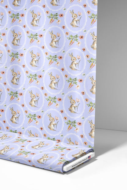 Framed Bunny Fabric - Shop now at American Fabric Prints