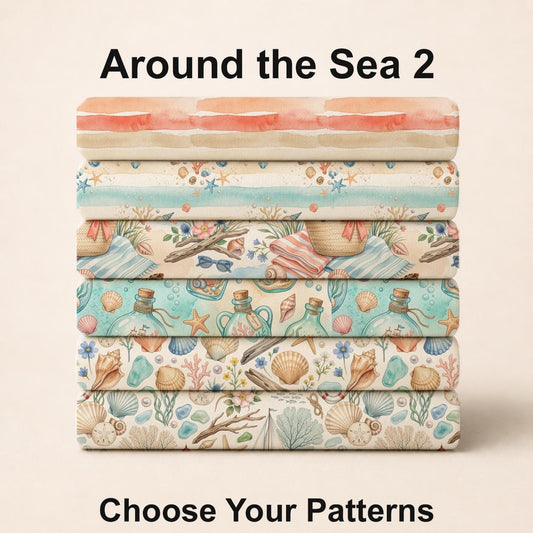 Around the Sea 2 Fabric Bundle Set - Shop now at American Fabric Prints