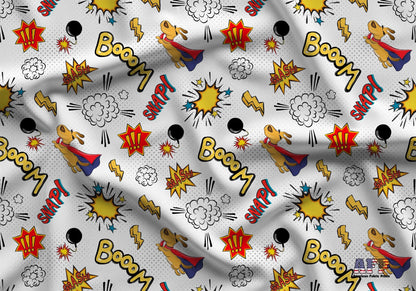 Super Dog Comics Fabric - Shop now at American Fabric Prints