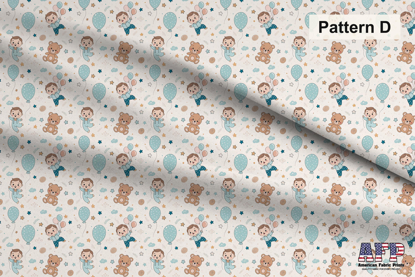 Baby Boy 1 Fabric Collection. Choose Your Patterns. Pattern D Shown. Shop now at American Fabric Prints.