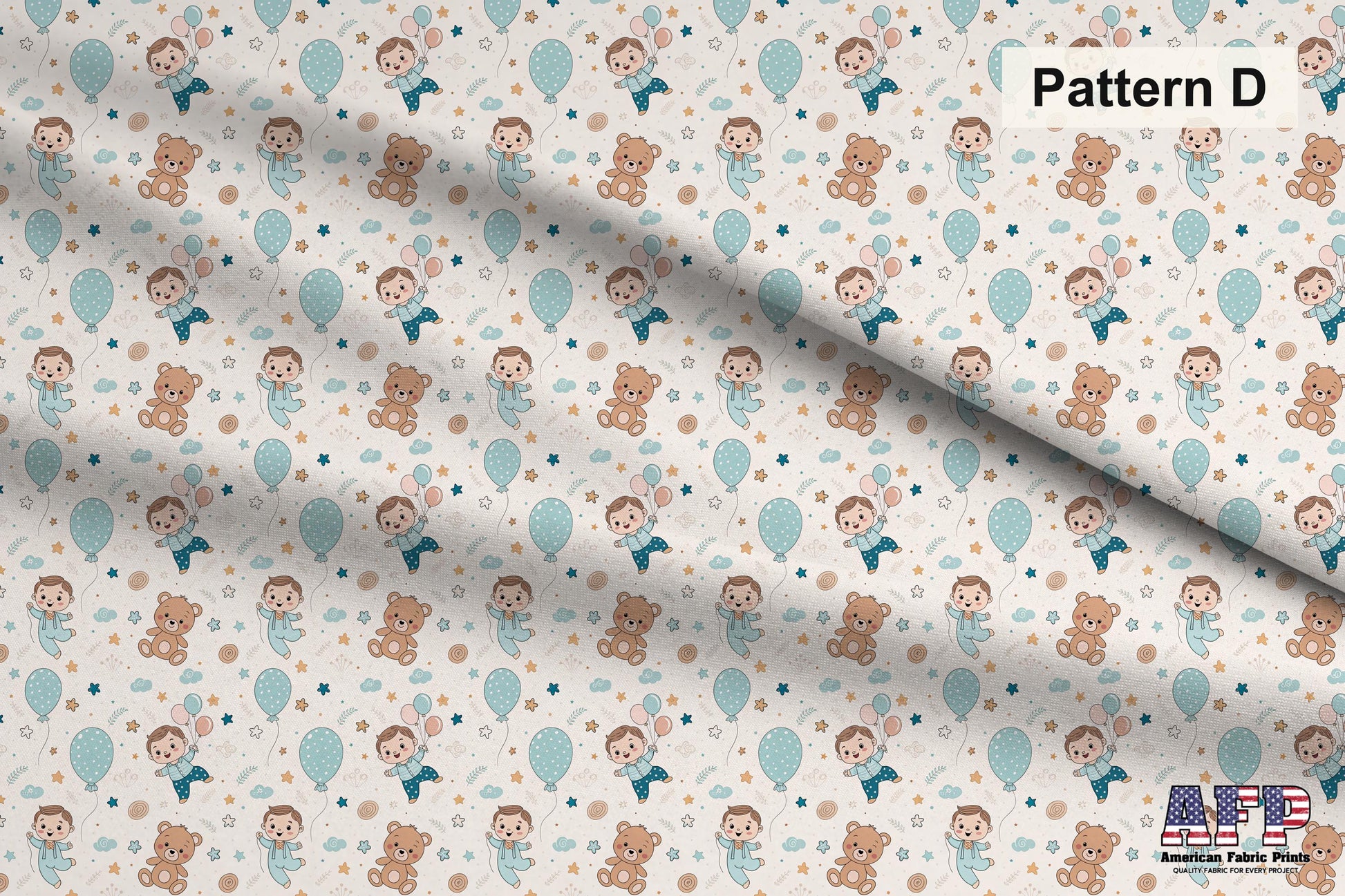 Baby Boy 1 Fabric Collection. Choose Your Patterns. Pattern D Shown. Shop now at American Fabric Prints.