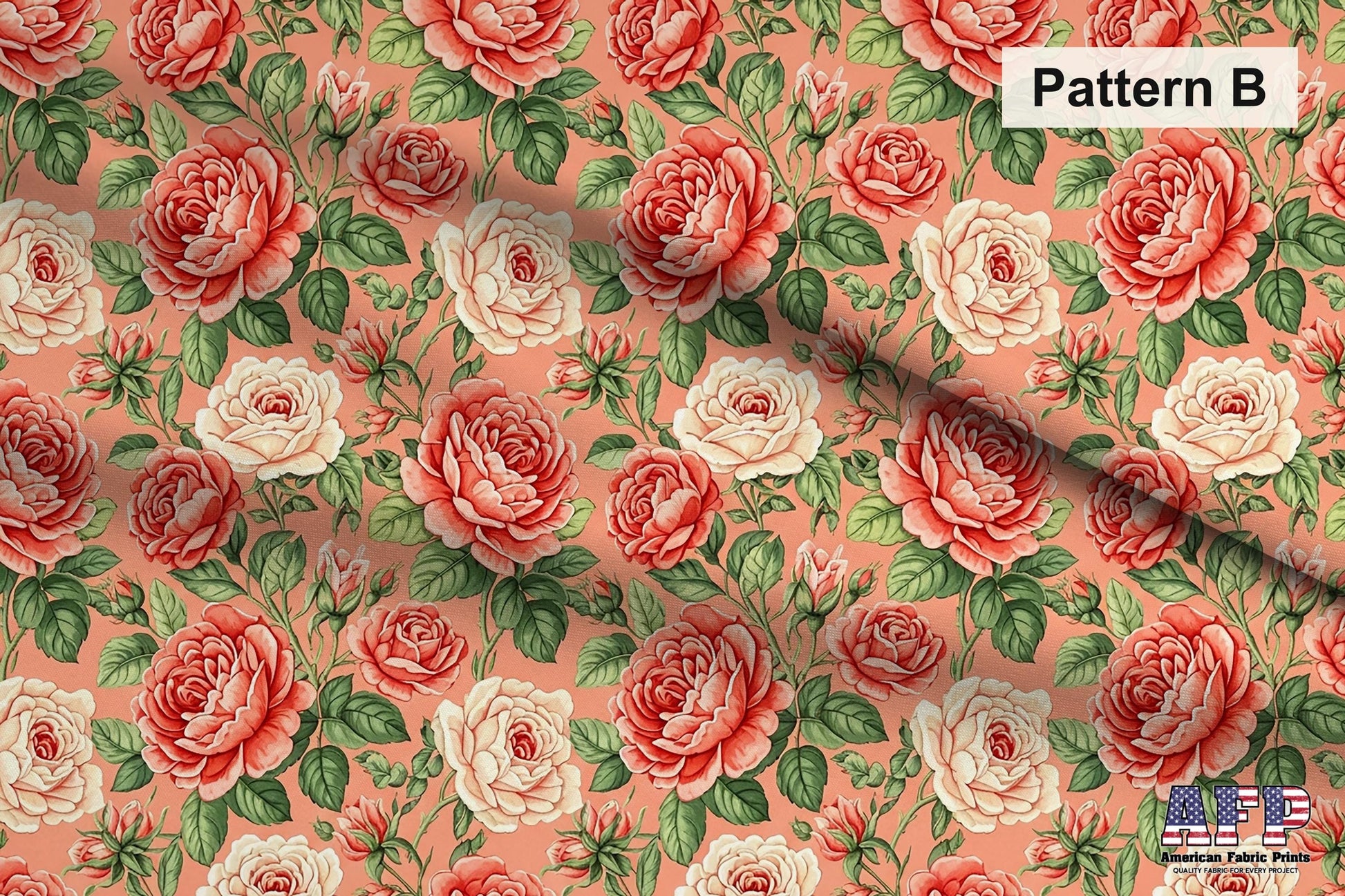 Coral Floral Fabric Bundle Set - Shop now at American Fabric Prints