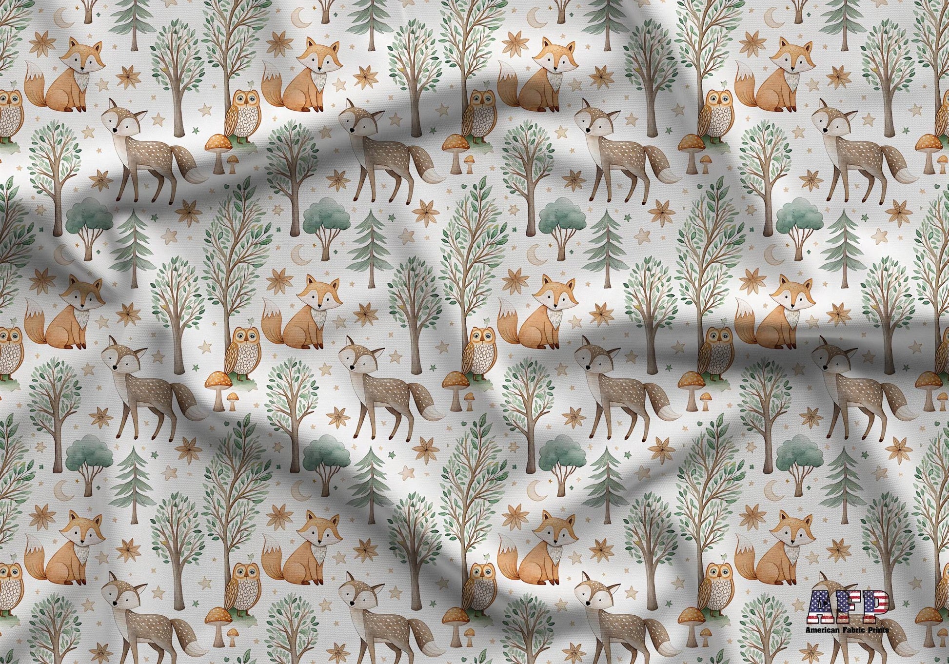 Woodland Forest Fabric - Shop now at American Fabric Prints