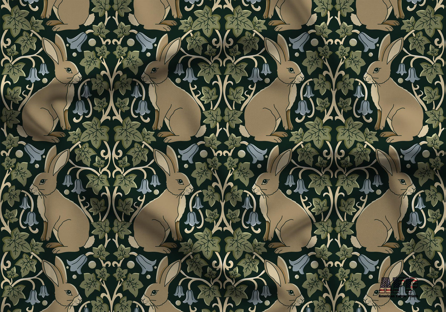 Bluebell Hare Fabric - Shop now at American Fabric Prints