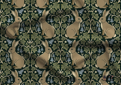 Bluebell Hare Fabric - Shop now at American Fabric Prints
