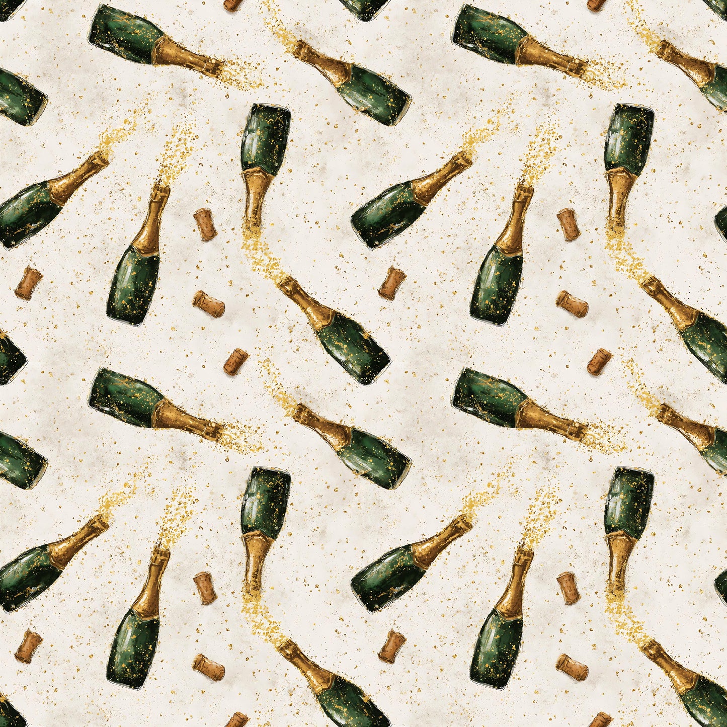 Vintage New Years Fabric - Shop now at American Fabric Prints