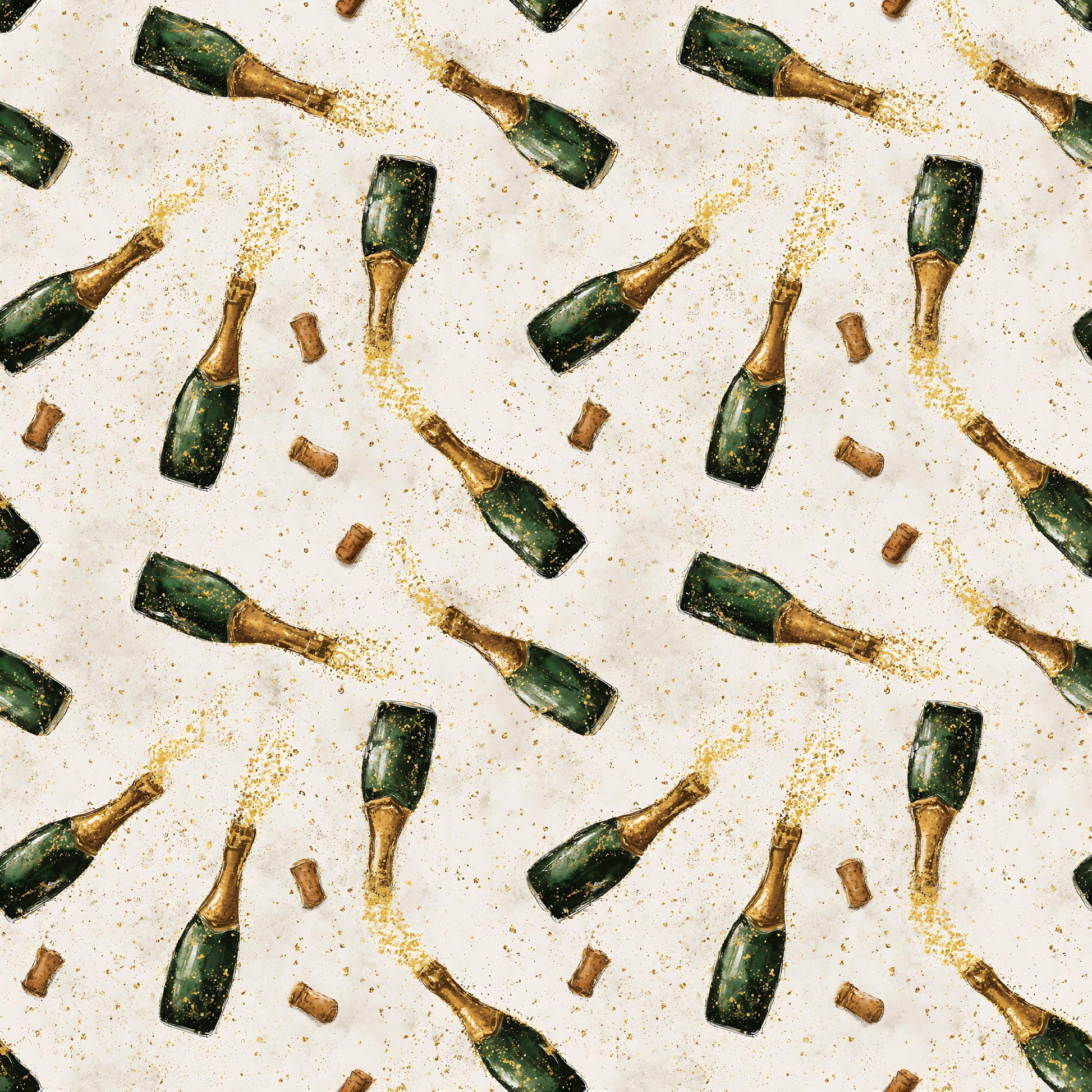 Vintage New Years Fabric - Shop now at American Fabric Prints