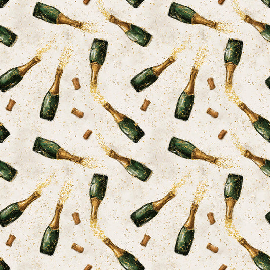Vintage New Years Fabric - Shop now at American Fabric Prints