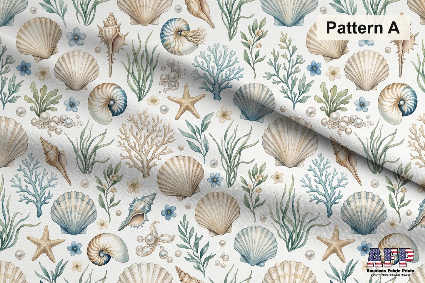 Sea shells Fabric Bundle Set - Shop now at American Fabric Prints