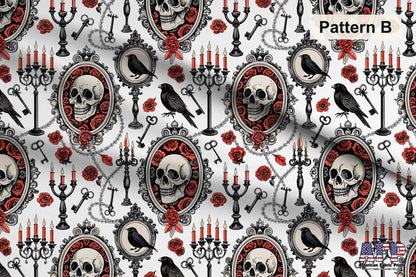 Playful Gothic Skulls Fabric Bundle Set - Shop now at American Fabric Prints