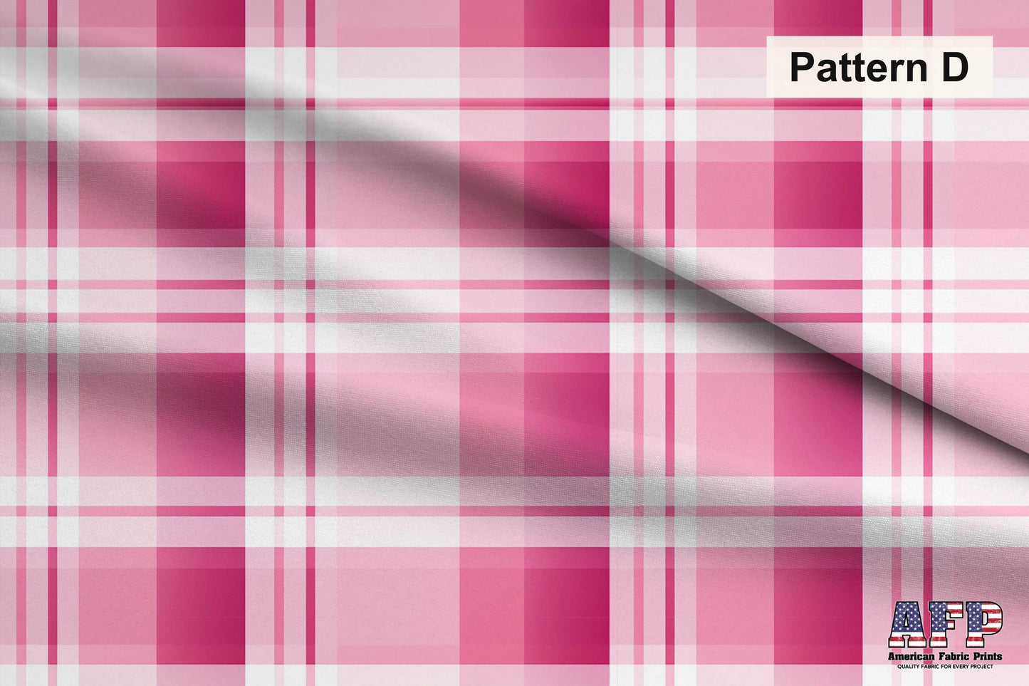 Pink Plaid 2 Fabric Bundle Set - Shop now at American Fabric Prints