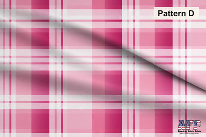Pink Plaid 2 Fabric Bundle Set - Shop now at American Fabric Prints