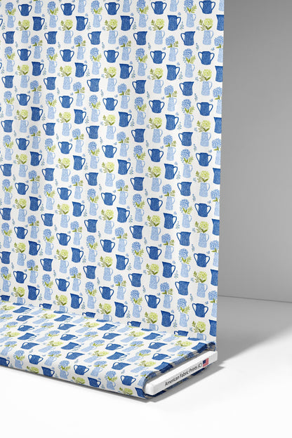 Pitchers with Floral Fabric - Shop now at American Fabric Prints