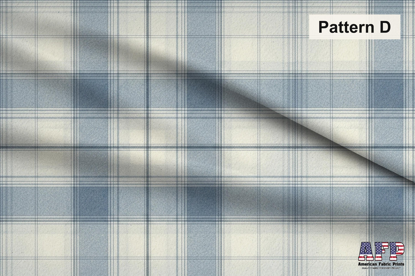 Blue and Beige Plaid 2 Fabric Bundle Set - Shop now at American Fabric Prints