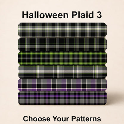 Halloween Plaid 3 Fabric Collection. Shop now at American Fabric Prints.