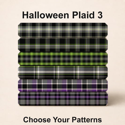 Halloween Plaid 3 Fabric Collection. Shop now at American Fabric Prints.