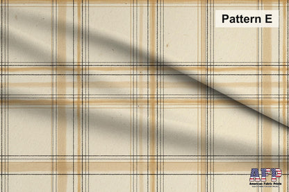Beige Plaid 3 Fabric Bundle Set - Shop now at American Fabric Prints