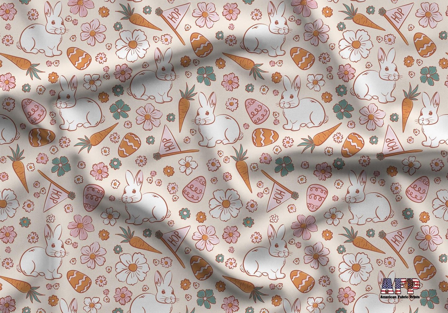 Easter Hop Fabric - Shop now at American Fabric Prints