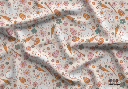 Easter Hop Fabric - Shop now at American Fabric Prints