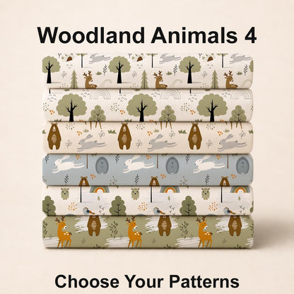 Woodland Animals 4 Fabric Bundle Set - Shop now at American Fabric Prints