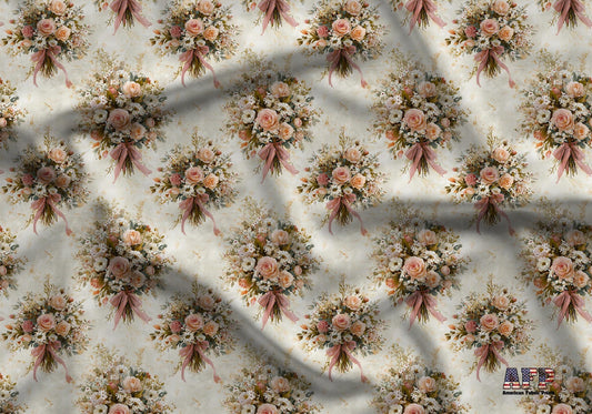 Bouquets of Pink Fabric - Shop now at American Fabric Prints