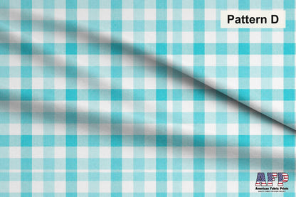 Azure Plaid 2 Fabric Bundle Set - Shop now at American Fabric Prints