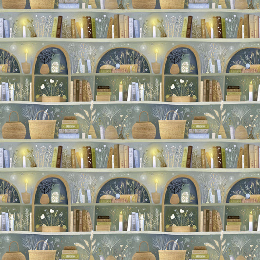 Cottagecore Books Fabric - Shop now at American Fabric Prints