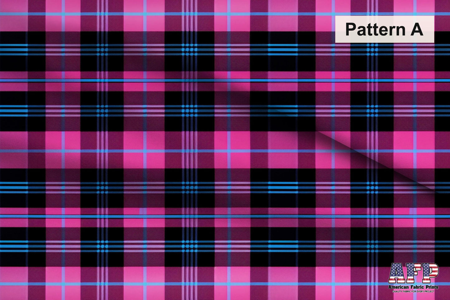 Pink Plaid 1 Fabric Bundle Set - Shop now at American Fabric Prints