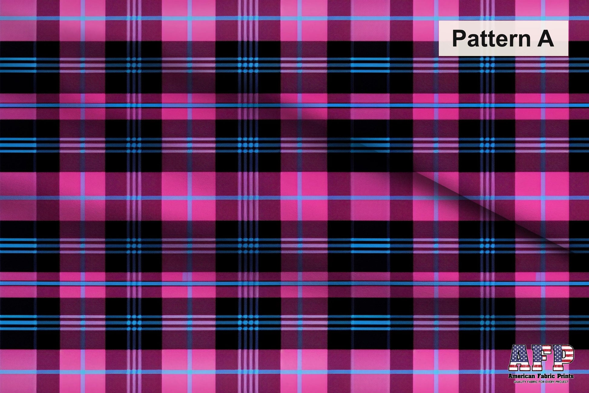 Pink Plaid 1 Fabric Bundle Set - Shop now at American Fabric Prints