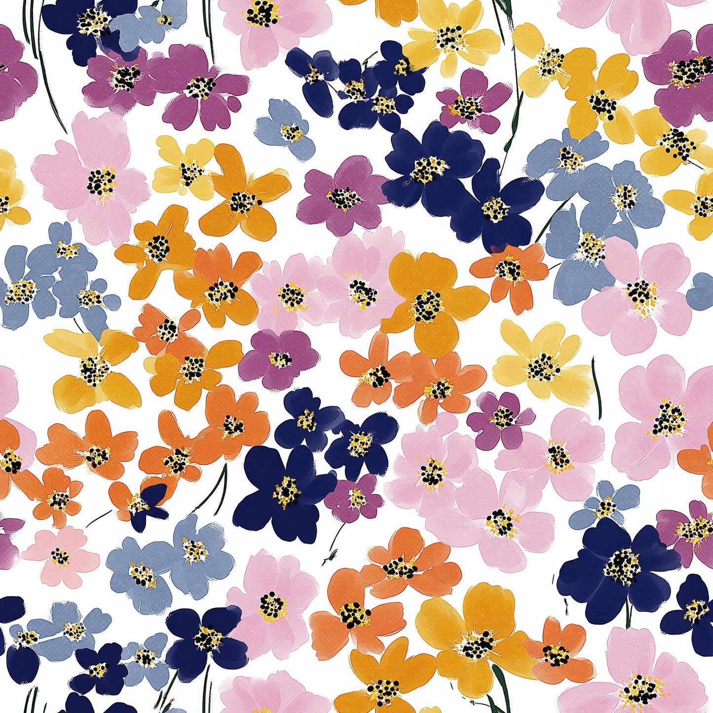 Colorful Fields Fabric - Shop now at American Fabric Prints