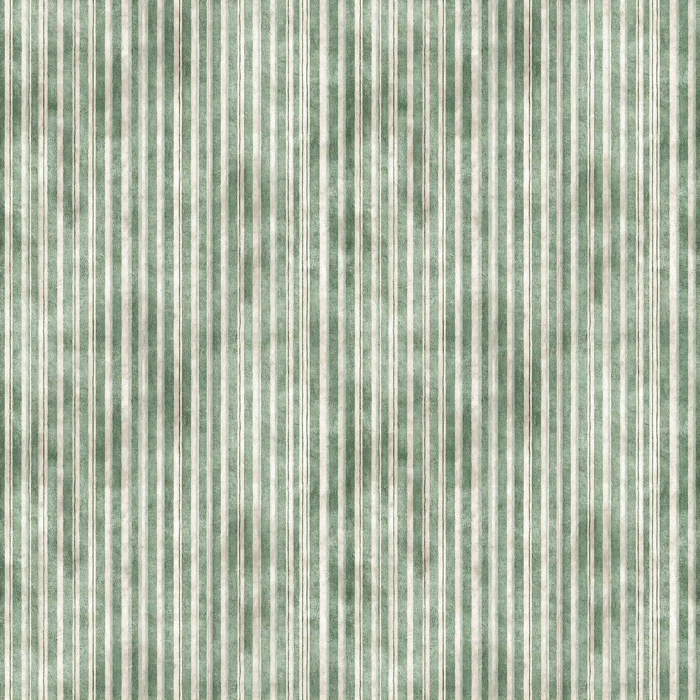 Green Grunge Ticking Fabric - Shop now at American Fabric Prints