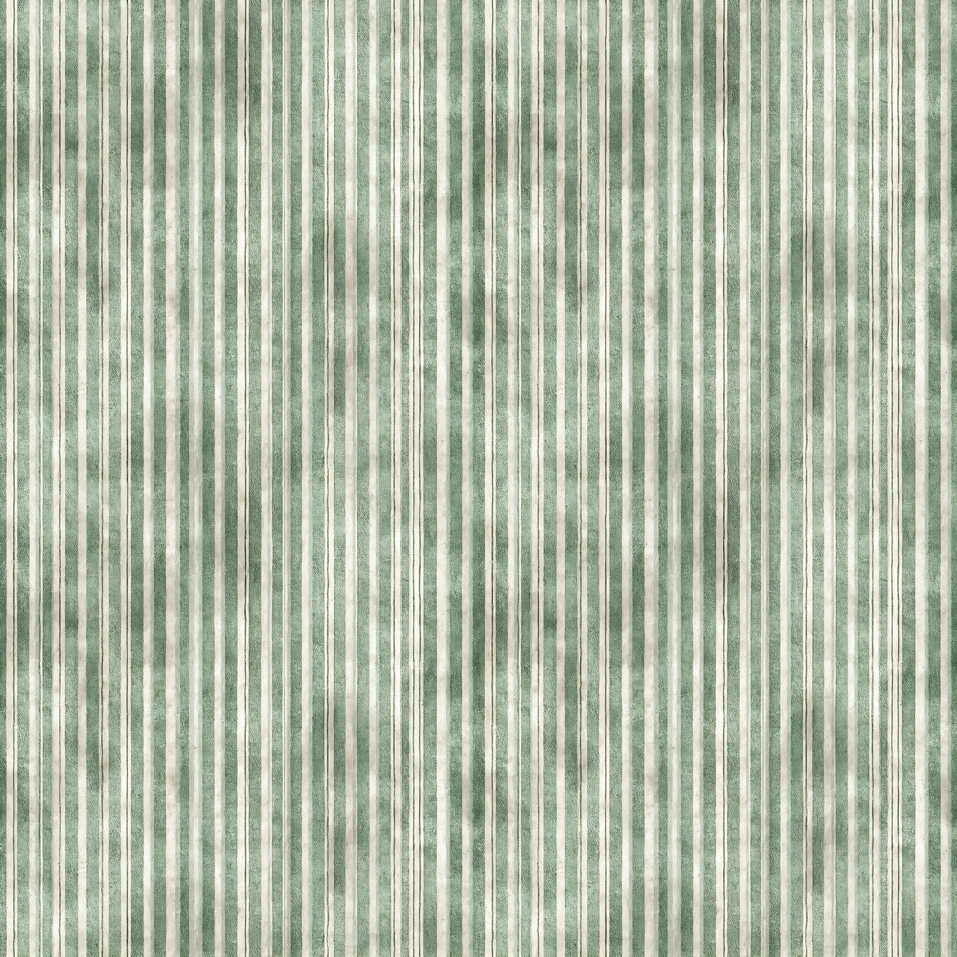 Green Grunge Ticking Fabric - Shop now at American Fabric Prints