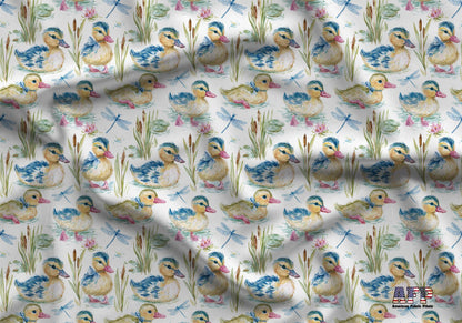 Preppy Ducklings Fabric - Shop now at American Fabric Prints